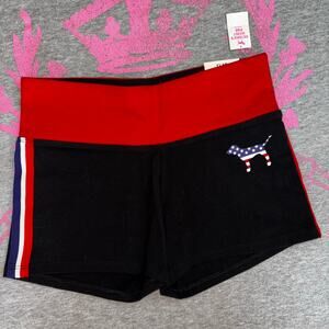 Victoria’s Secret PINK NEW Patriotic Red White Blue Shortie Shorts - SM